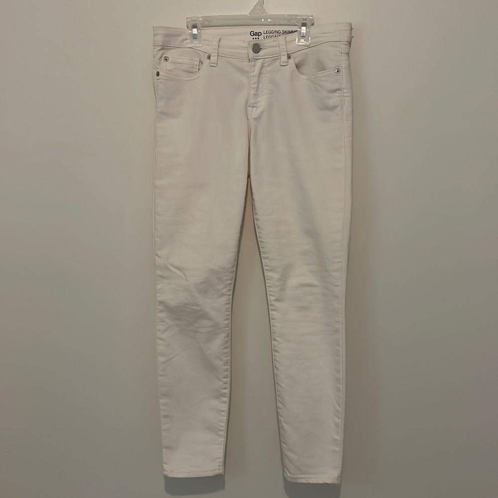 Gap White Skinny Jeans Size 26
